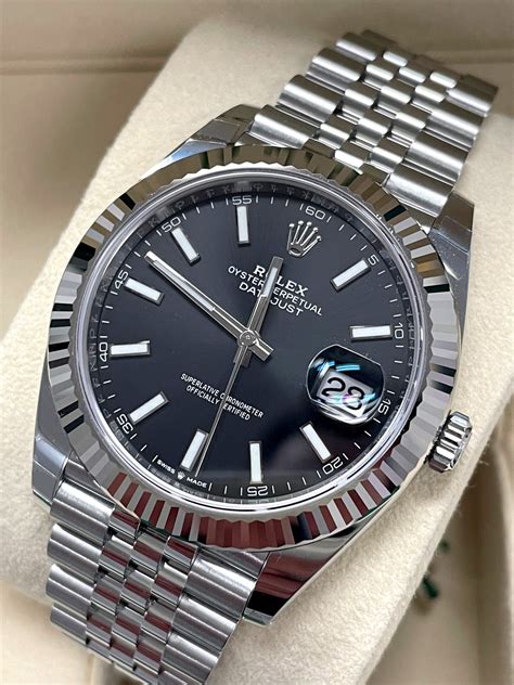 black dial Datejust